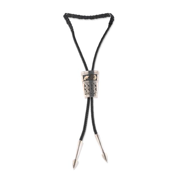 silver-and-leather-bolo-tie-gary-elsie-yoyokie