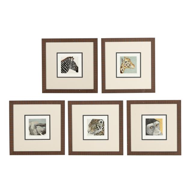 n-charles-american-five-framed-animal-etchings