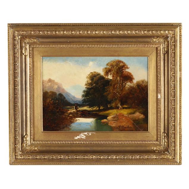 g-barker-scottish-early-20th-century-highland-landscape-with-fisherman