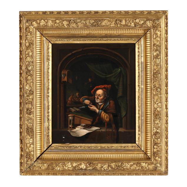 manner-of-gerrit-dou-dutch-1613-1675-scribe-in-a-window