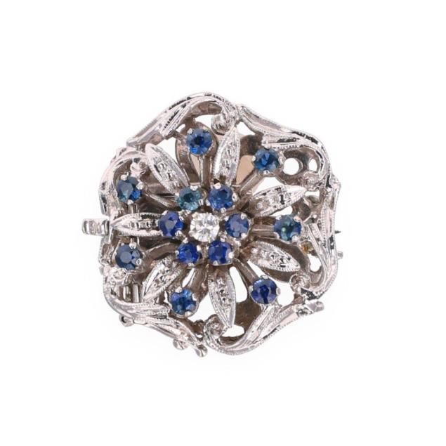 white-gold-sapphire-and-diamond-flower-motif-brooch