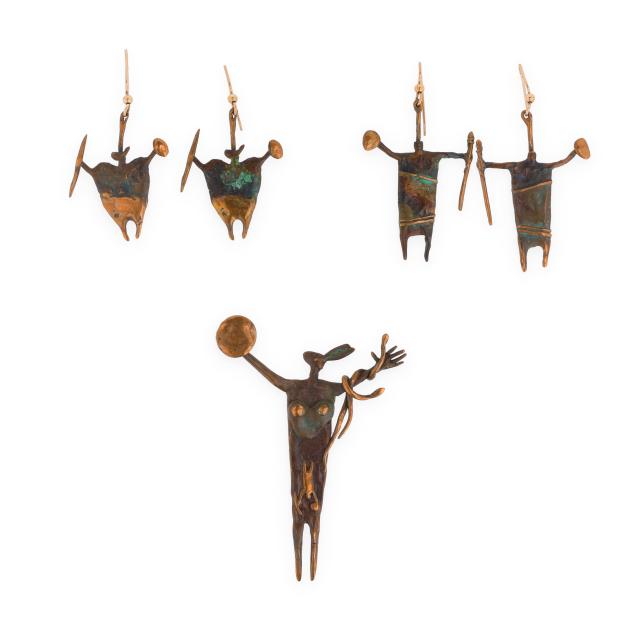 group-of-bronze-anasazi-figural-jewelry-bill-worrell