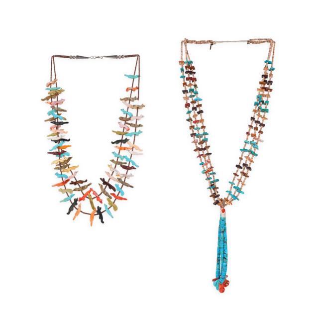 two-native-american-bead-necklaces