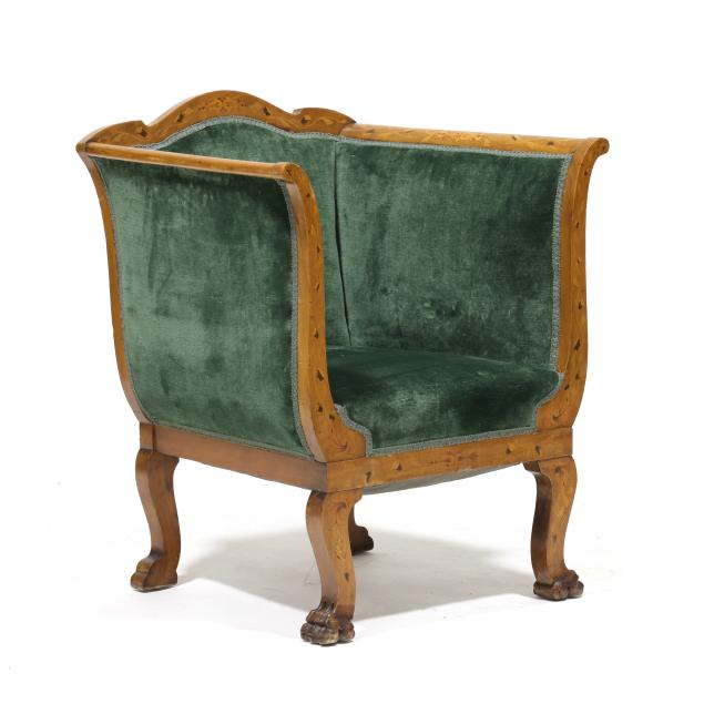 edwardian-inlaid-mahogany-library-chair