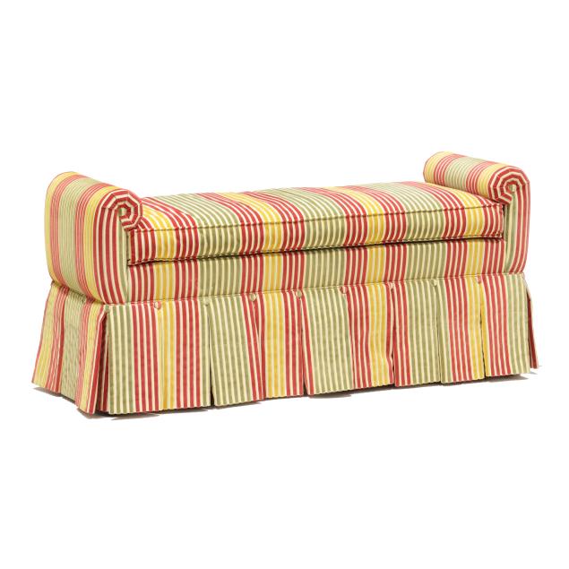 charles-stewart-striped-upholstered-bench