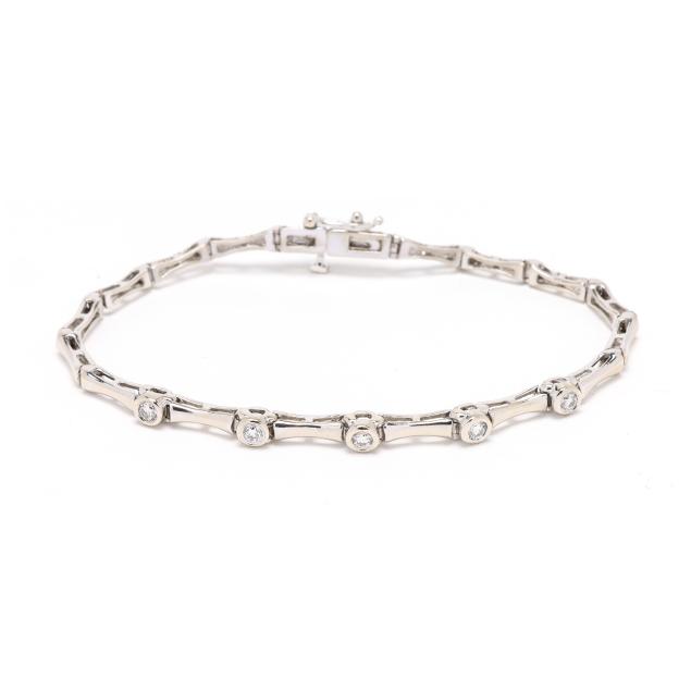 white-gold-and-diamond-bracelet