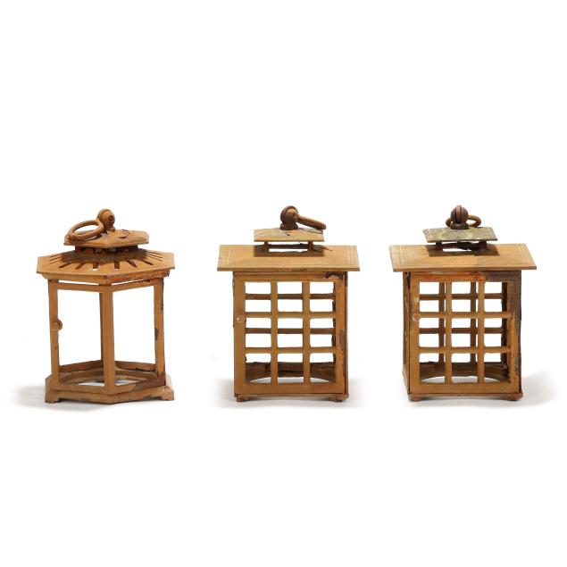 three-vintage-cast-iron-pagoda-form-lanterns