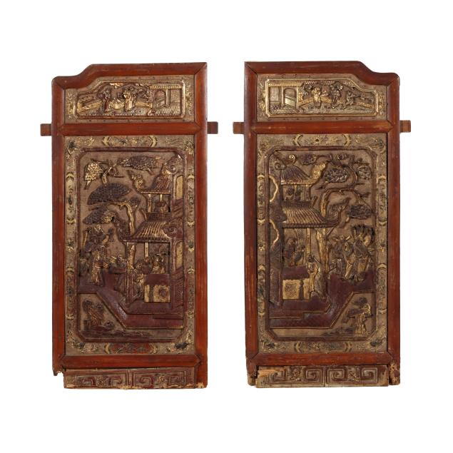 a-pair-of-chinese-carved-gilt-wood-architectural-panels