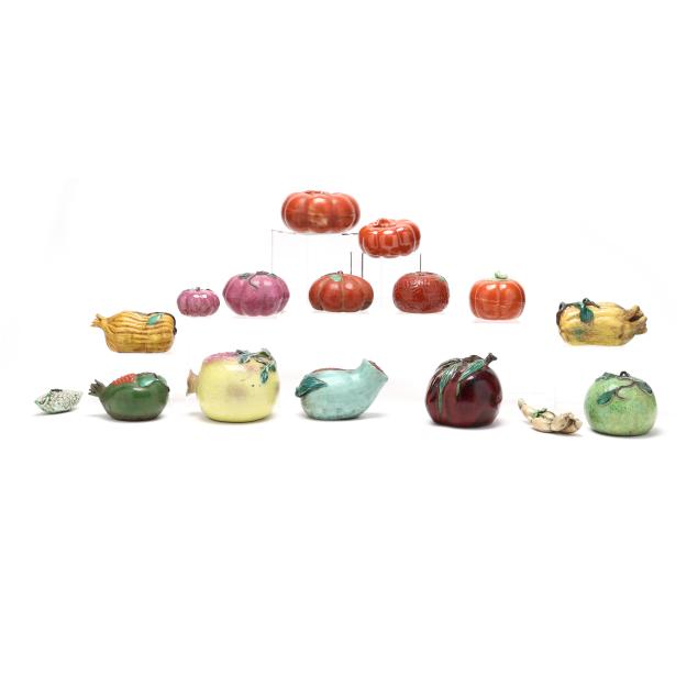 a-large-collection-of-16-chinese-porcelain-altar-fruits