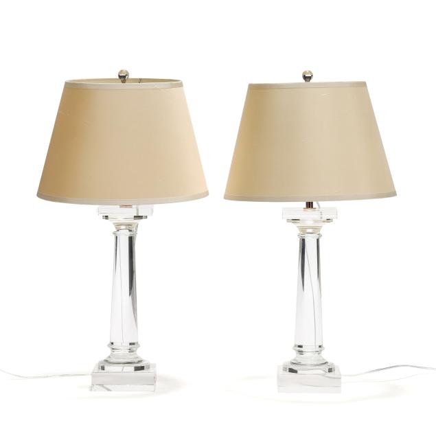 restoration-hardware-pair-of-glass-column-table-lamps
