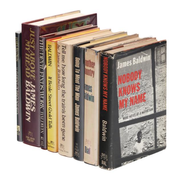 eight-james-baldwin-first-editions-including-i-nobody-knows-my-name-i