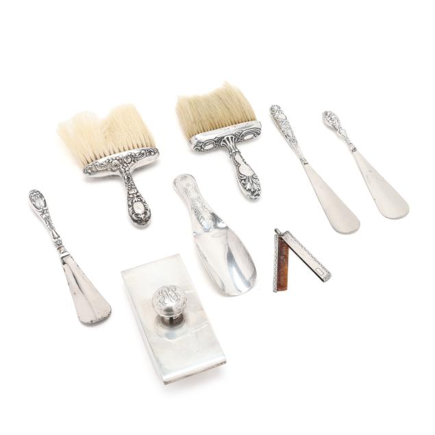 eight-american-sterling-silver-vanity-accessories