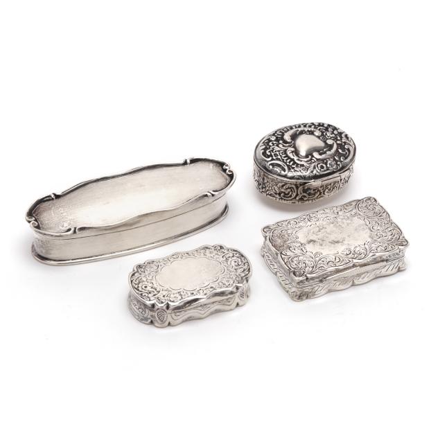 four-english-silver-pill-or-patch-boxes
