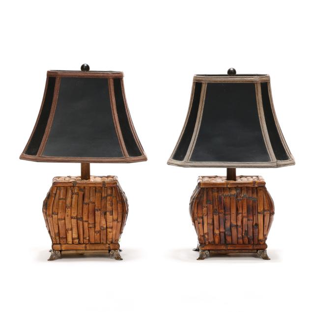 pair-of-chinoiserie-bamboo-table-lamps
