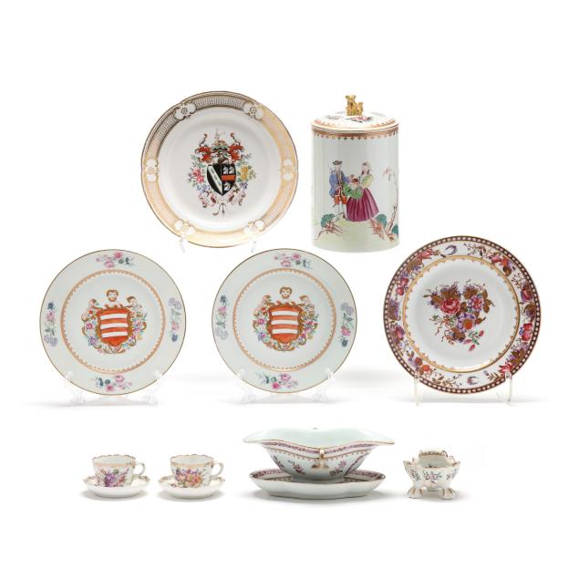 a-collection-of-twelve-french-porcelain-tableware-items