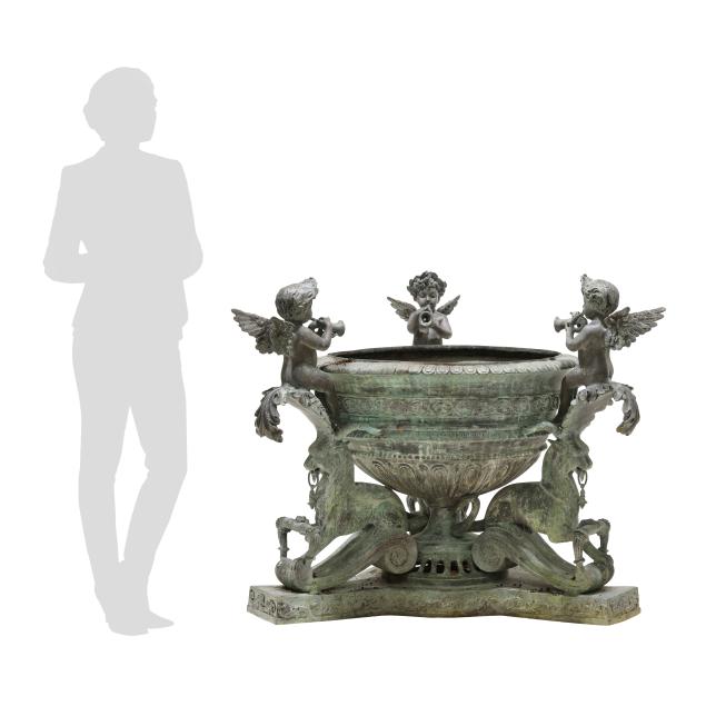 massive-mythological-bronze-fountain-urn-with-putti-and-griffons