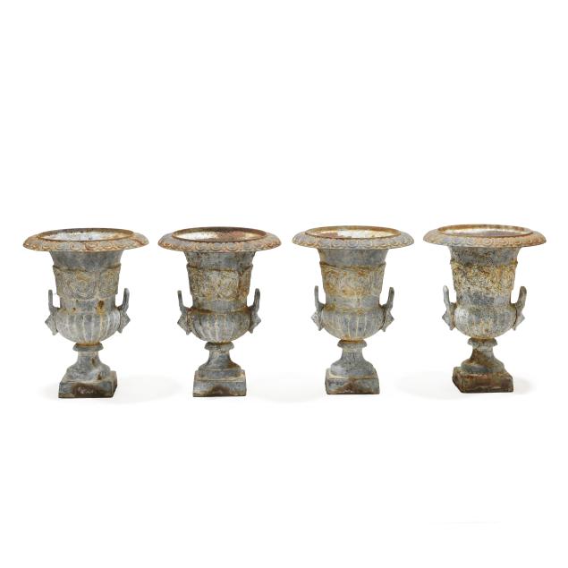 set-of-four-classical-style-cast-iron-garden-urns