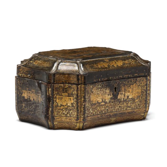 a-chinese-octagonal-gilt-lacquer-sewing-box