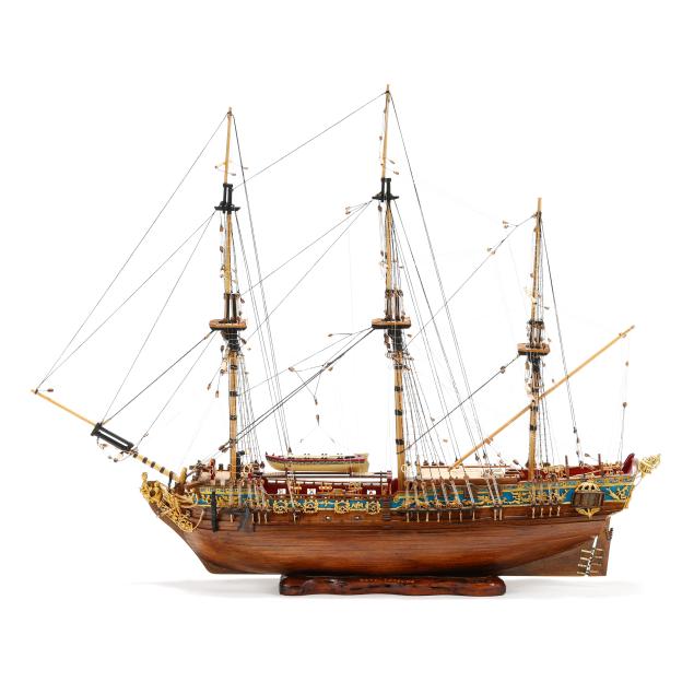 wooden-model-of-the-mid-18th-century-british-royal-yacht-i-royal-caroline-i