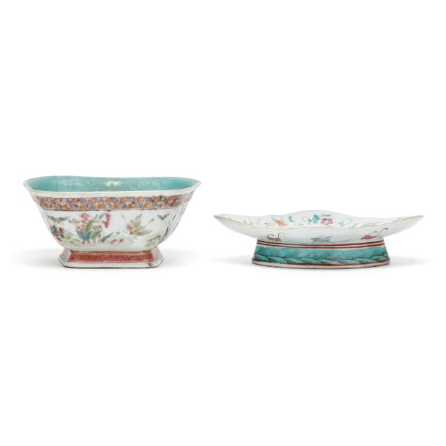 two-chinese-export-porcelain-famille-rose-footed-dishes