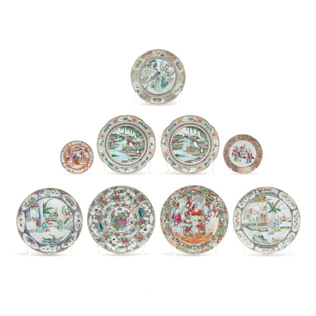 a-collection-of-nine-chinese-export-porcelain-dishes