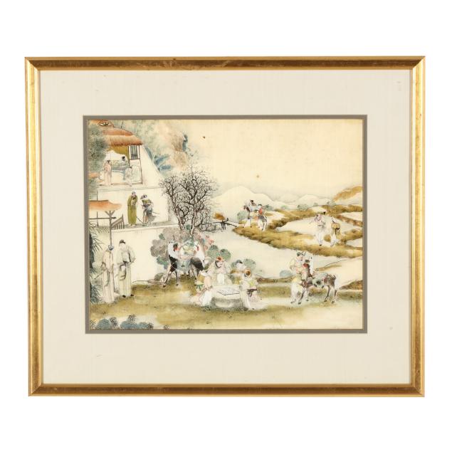 framed-chinese-painting-on-silk