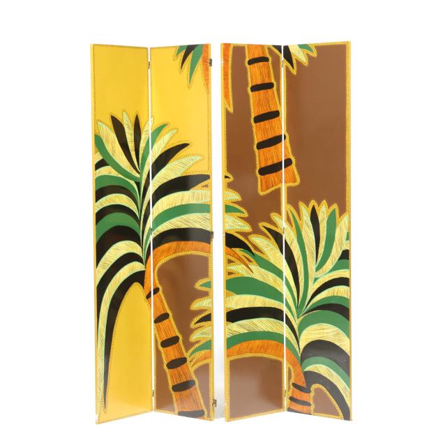 dan-poole-american-1942-2023-art-deco-style-floor-screen-with-palm-tree-motif