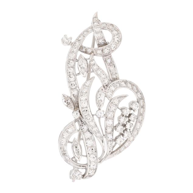 vintage-white-gold-and-diamond-brooch