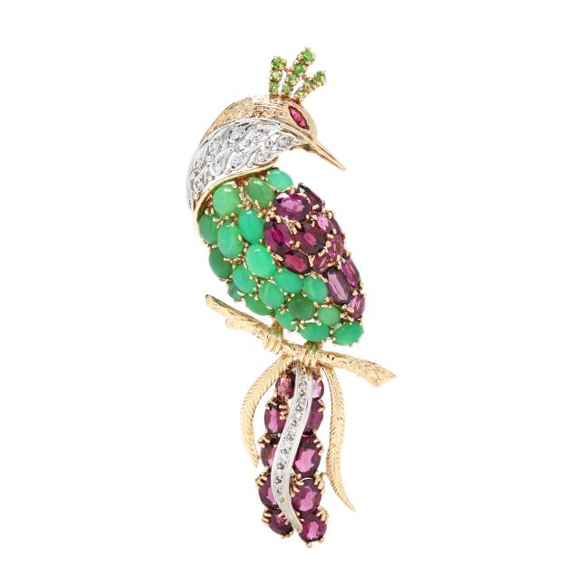 vintage-bi-color-gold-and-gem-set-peacock-motif-brooch