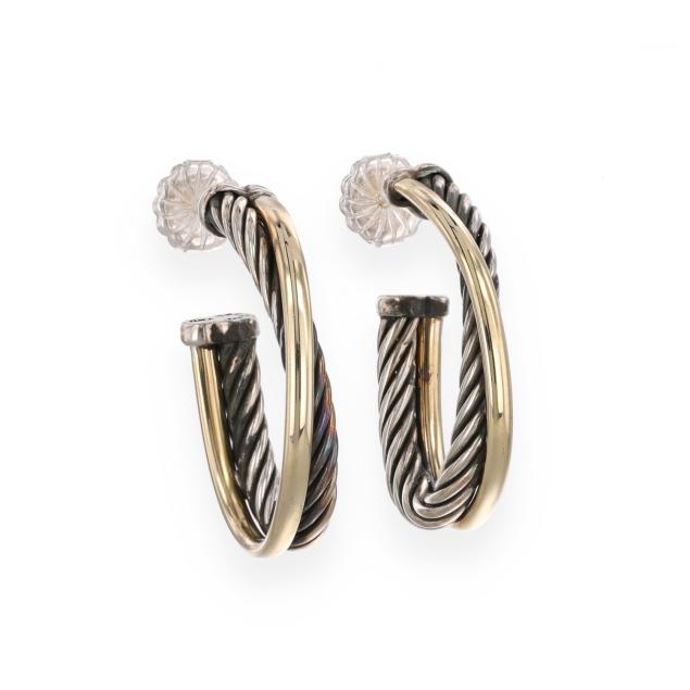 gold-and-silver-hoop-earrings-david-yurman