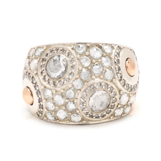 silver-gold-alloy-and-diamond-band-signed
