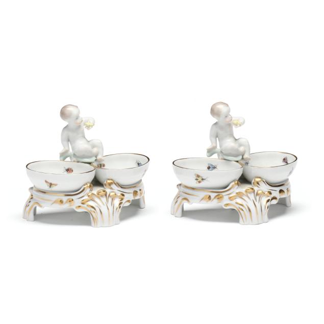pair-of-herend-i-rothschild-bird-i-double-salt-dips-with-putti