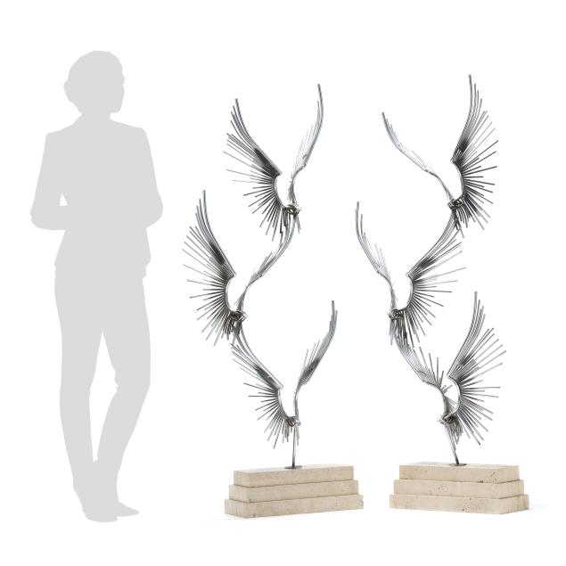 curtis-jere-pair-of-large-vintage-steel-and-travertine-bird-sculptures