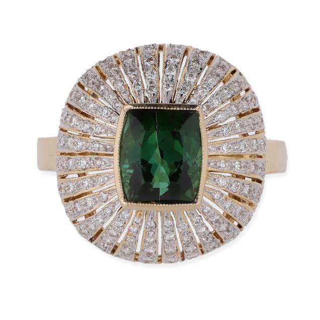 gold-green-tourmaline-and-diamond-dome-ring