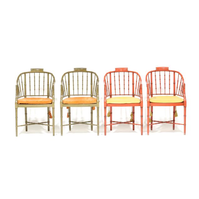 baker-set-of-four-chinoiserie-faux-bamboo-armchairs