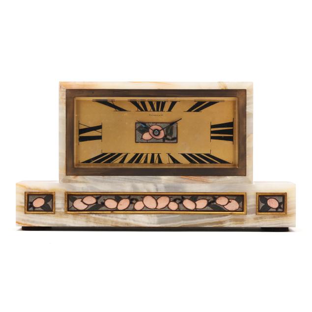tiffany-co-art-deco-enamel-and-onyx-mantel-clock