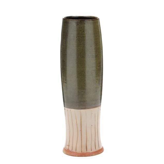mark-hewitt-nc-b-1955-tall-glazed-pottery-vase