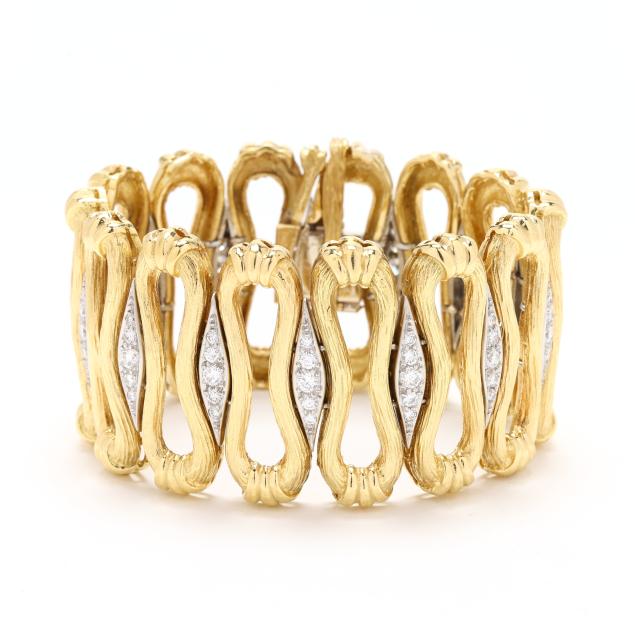 vintage-gold-platinum-and-diamond-bracelet