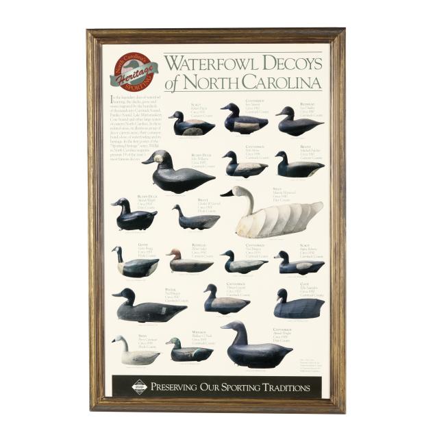 waterfowl-decoys-of-north-carolina-framed-poster