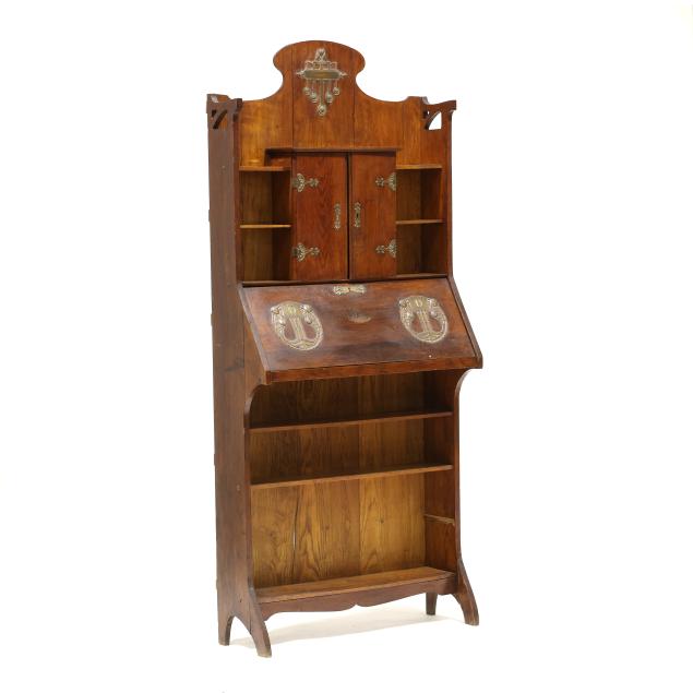 secessionist-oak-and-brass-larkin-desk
