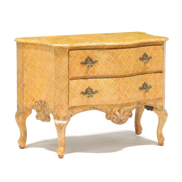 italian-rococo-style-faux-marble-painted-commode
