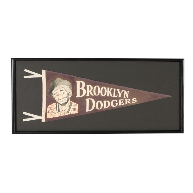 rare-brooklyn-dodgers-framed-pennant