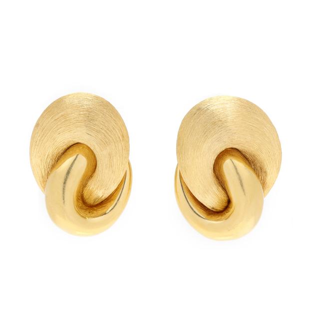 gold-knot-motif-earrings-henry-dunay