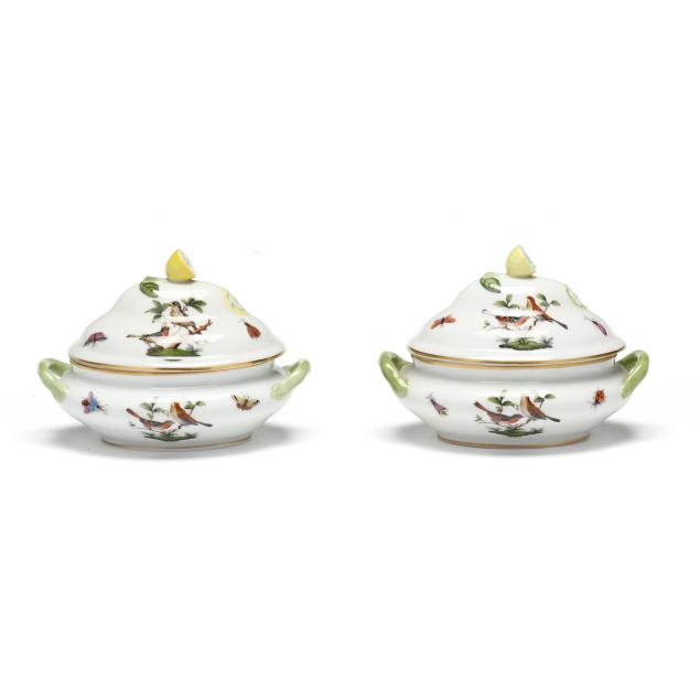 pair-of-herend-i-rothschild-bird-i-mini-tureens-with-lemon-covers