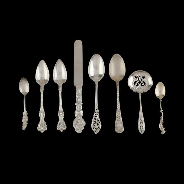 eight-ornate-sterling-silver-flatware-items