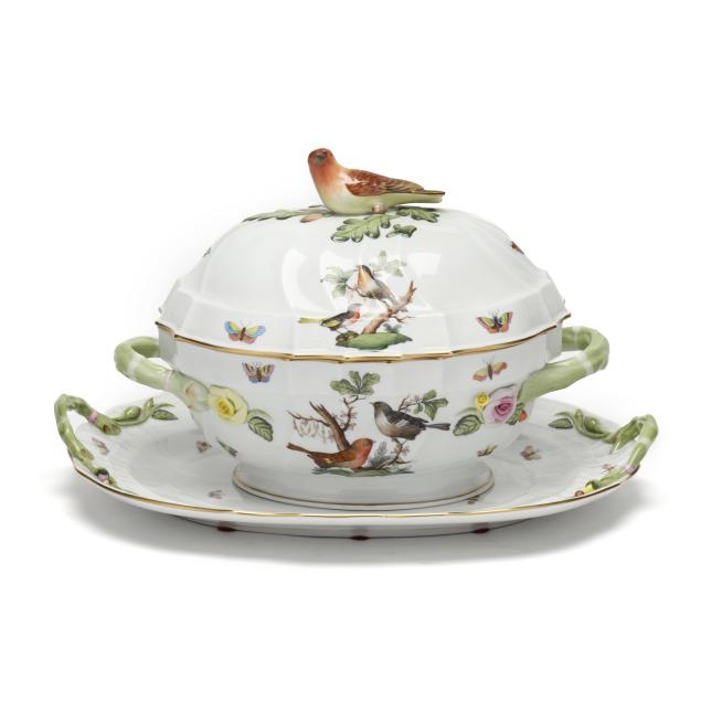 herend-i-rothschild-bird-i-lidded-tureen-with-undertray