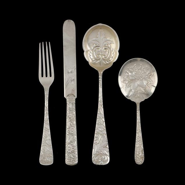 four-repousse-sterling-silver-flatware-items