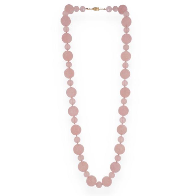 carved-rose-quartz-bead-necklace