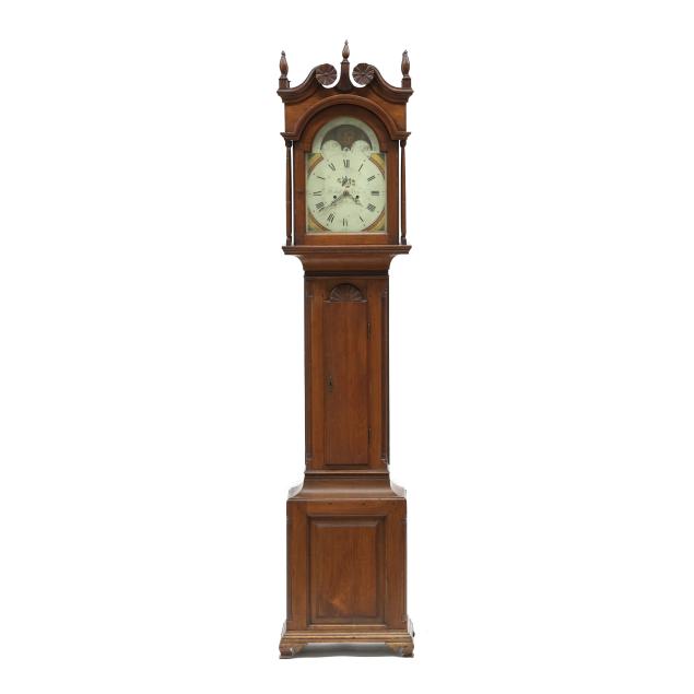 a-fine-pennsylvania-chippendale-walnut-tall-case-clock-signed-samuel-breneisen
