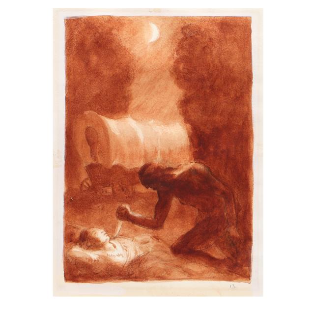 john-steuart-curry-american-1897-1946-illustration-for-i-the-prairie-i-by-james-fenimore-cooper